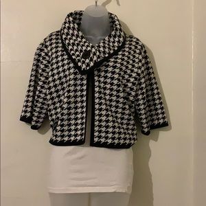 Dress Barn Cropped Snap Closure Cardigan